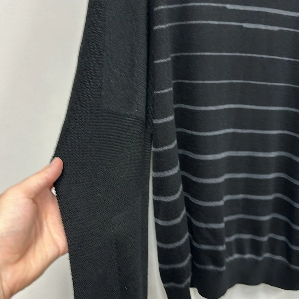 Nike Golf 3D V-Neck merino wool black gray Sweater L